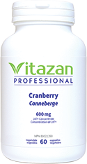 Cranberry (600 mg 107X Concentrate) 60 veg capsules