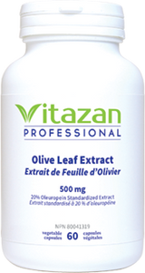 Olive Leaf Extract (500 mg, 20% Oleuropein Standardized Extract) 60 veg capsules
