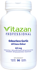 Odourless Garlic (425 mg á Standardized Extract, 2000 mcg of Allicin Potential per Capsule)  90 veg capsules