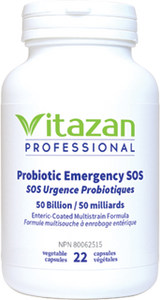Probiotic Emergency SOS (50 Billion CFU Enteric-Coated Multistrain Formula) 22 veg capsules