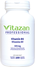 Vitamin B5 (500 mg á Calcium d_Pantothenate) 100 veg capsules