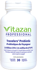 TravelersÕ Probiotic (21 Billion CFU á Stable Probiotics to Support GI Health Before and After Travel) 30 veg capsules