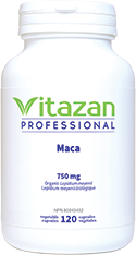 Maca (750 mg á Organic Lepidium meyenii) 120 veg capsules