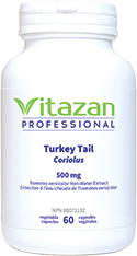 Turkey Tail (500 mg Trametes versicolor Hot-Water Extract)  60 veg capsules