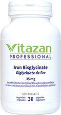 Iron Bisglycinate (35 mg) 30 veg capsules