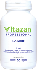 L-5_MTHF (1 mg á Folate with B12 and B6 in Their Active Forms) 60 veg capsules