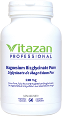 Magnesium Bisglycinate Pure (130 mg á From Pure, Fully Reacted Magnesium Bisglycinate) 60 veg capsules