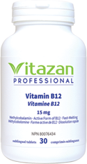 Vitamin B12 Methylcobalamin 15 mg 30 Fast Melting Sublingual Tablets