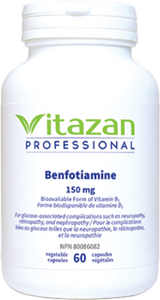 Benfotiamine (150 mg á Bioavailable Form of Vitamin B1) 60 veg capsules