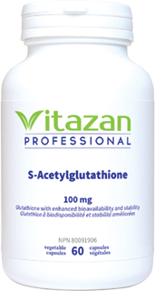 S-Acetylglutathione (100 mg á Glutathione with Enhanced Bioavailability and Stability) 60 veg capsules
