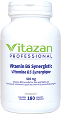 Vitamin B5 Synergistic (500 mg á Vitamin B5 Formula for Skin and Nail Care) 180 veg capsules