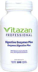 Digestive Enzymes Plus (With Betaine Hydrochloride) 100 veg capsules