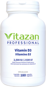 Vitamin D3 2500IU 180 veg capsules
