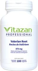 Valerian Root (470 mg á Made with Organic Valerian) 100 veg capsules