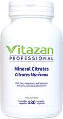 Mineral Citrates (With Zinc, Potassium, and Selenium) 180 veg capsules