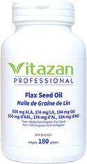 Flax Seed Oil (550 mg ALA, 174 mg LA, 184 mg OA á Pure á Made with Organic Flax Seed) 180 softgels