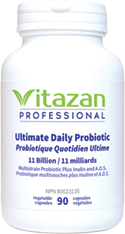 Ultimate Daily Probiotic (11 Billion CFU Multistrain Probiotic Plus Inulin and A.O.S.) 90 veg capsules