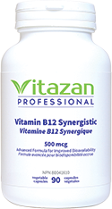 Vitamin B12 Synergistic (500 mcg á Advanced Formula) 90 veg capsules