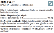 Load image into Gallery viewer, BERB EVAIL BERBERINE 60 SOFTGELS (1 MONTH SUPPLY)