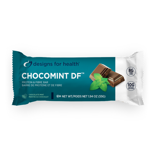 ChocoMint DF - Prebiotic, Dairy Free, Protein and Fibre Bar - 12 Bars