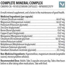 Load image into Gallery viewer, COMPLETE MINERAL COMPLEX 90 VEGETARIAN CAPS