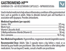 Load image into Gallery viewer, GASTROMEND HP 60 VEGETARIAN CAPS