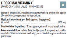 Load image into Gallery viewer, LIPOSOMAL VITAMIN C 120 ML
