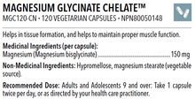 Load image into Gallery viewer, MAGNESIUM GLYCINATE CHELATE 120 CAPSULES (2 MONTH SUPPLY)