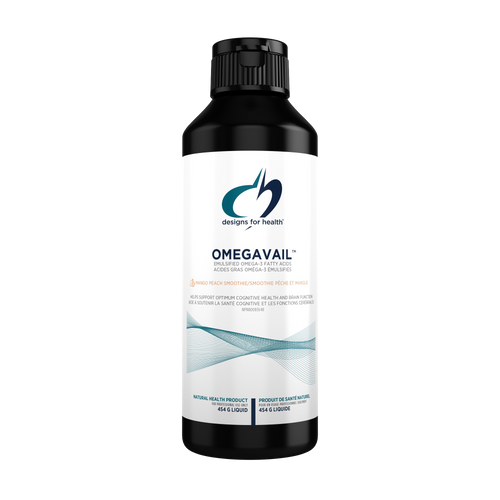 OMEGAVAIL SMOOTHIE MANGO PEACH FLAVOUR 16 OZ, 473 ML