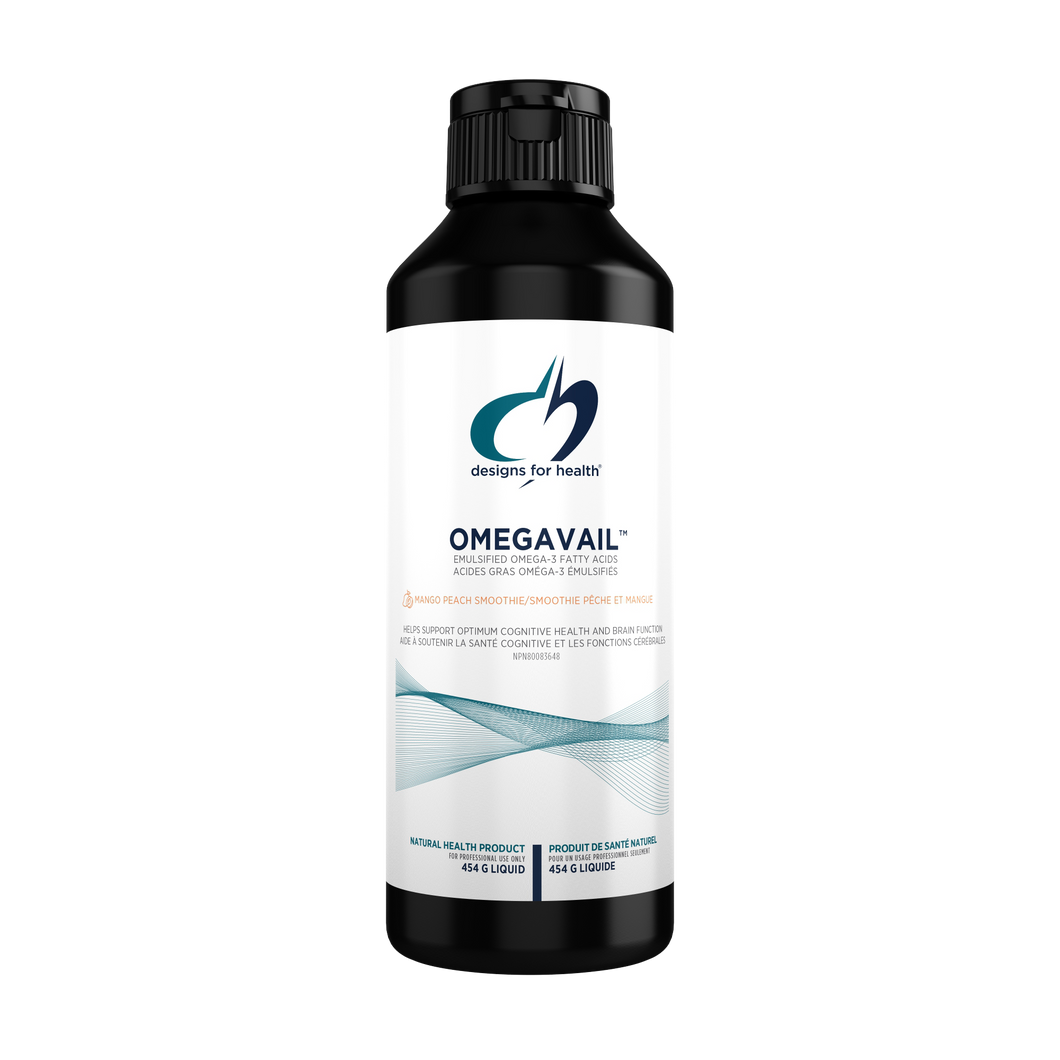OMEGAVAIL SMOOTHIE MANGO PEACH FLAVOUR 16 OZ, 473 ML