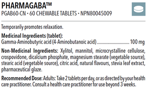 PHARMAGABA™ 100MG 60 CHEWABLE TABLETS