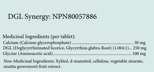 DGL SYNERGY™  90 CHEWABLE TABLETS