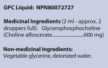 Load image into Gallery viewer, GPC (GLYCEROPHOSPHOCHOLINE) LIQUID 2 OZ 60ML