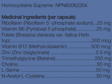 Load image into Gallery viewer, HOMOCYSTEINE SUPREME 60 COUNT CAPSULES
