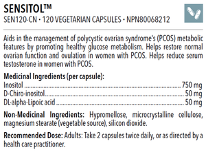 SENSITOL™ 120 CAPSULES