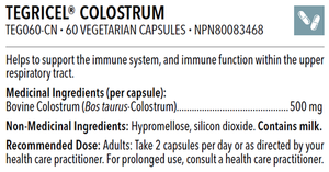 TEGRICEL COLOSTRUM 60 CAPSULES