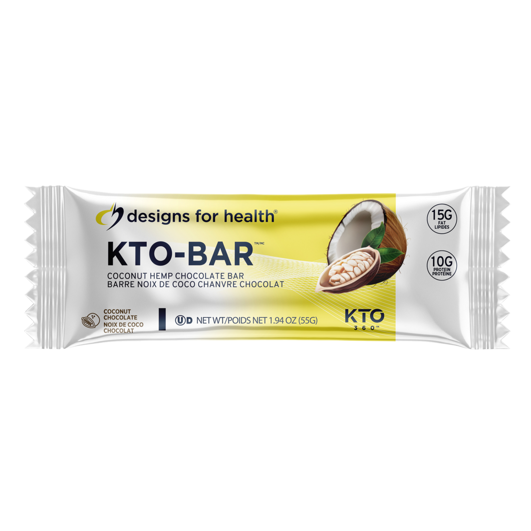 KTO-BAR Keto and Low Carb - Coconut Chocolate, 18 bars